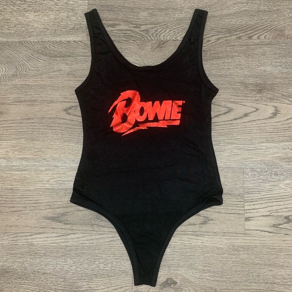 Recycled‎ Karma Bowie Strike Bodysuit - Size M - Black/Red - NWOT - Picture 3 of 7